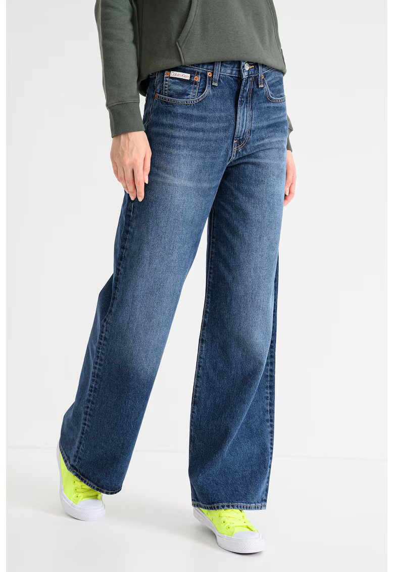 CALVIN KLEIN JEANS Дънки с широк крачол и висока талия
