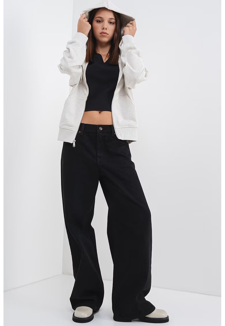 CALVIN KLEIN JEANS Худи с паднали ръкави и цип
