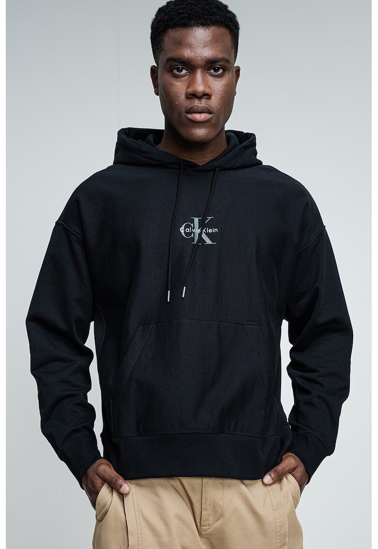CALVIN KLEIN JEANS Худи с памук с джоб кенгуру