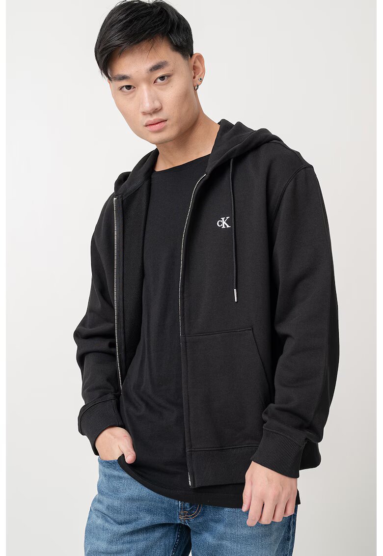 CALVIN KLEIN JEANS Худи с цип и връзки