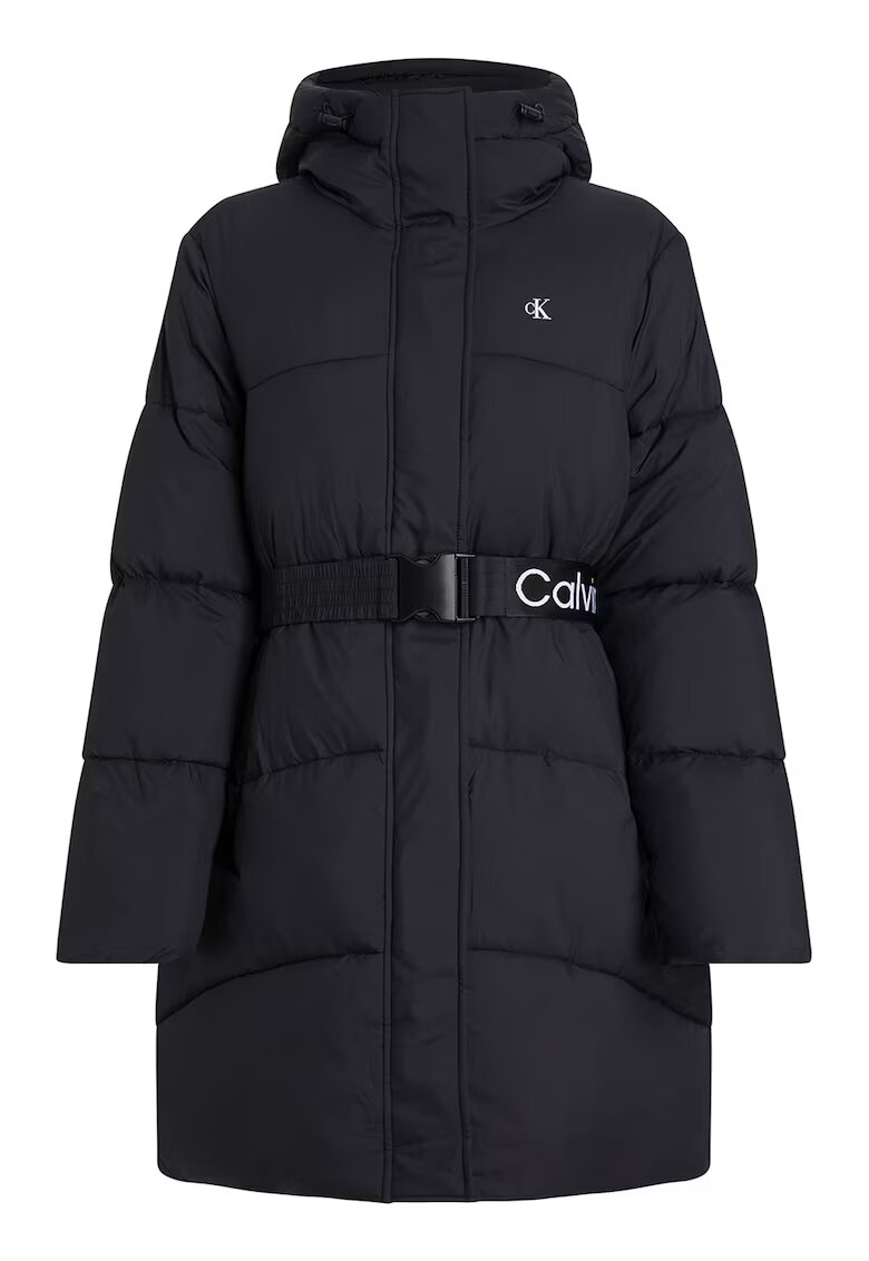 CALVIN KLEIN JEANS Капитонрано зимно яке с качулка