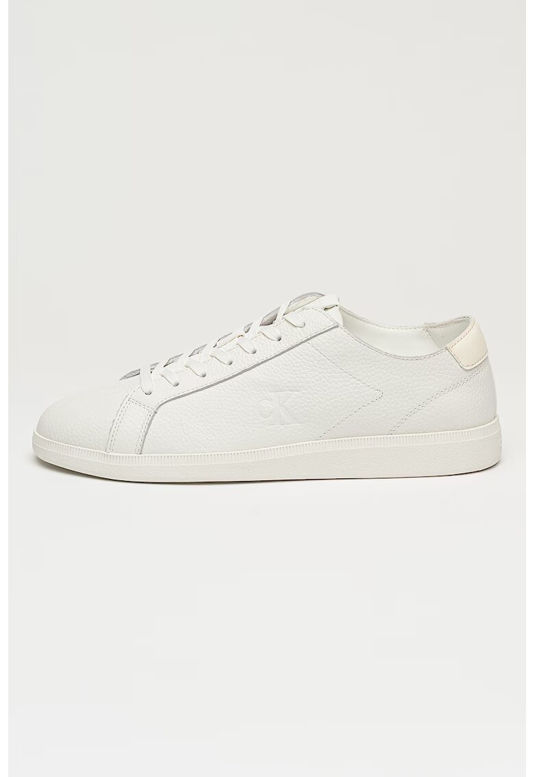 CALVIN KLEIN JEANS Кожени маратонки Cupsole - Бял