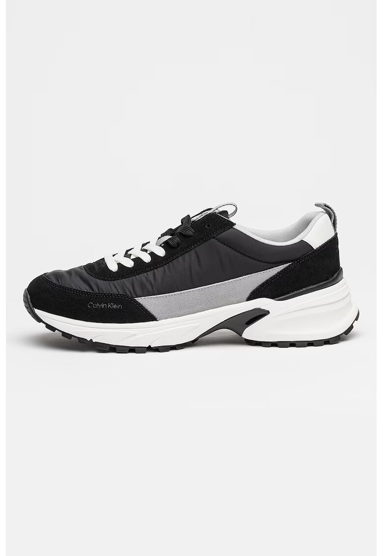 CALVIN KLEIN JEANS Маратонки Hike Runner с велур - Черен/Светло