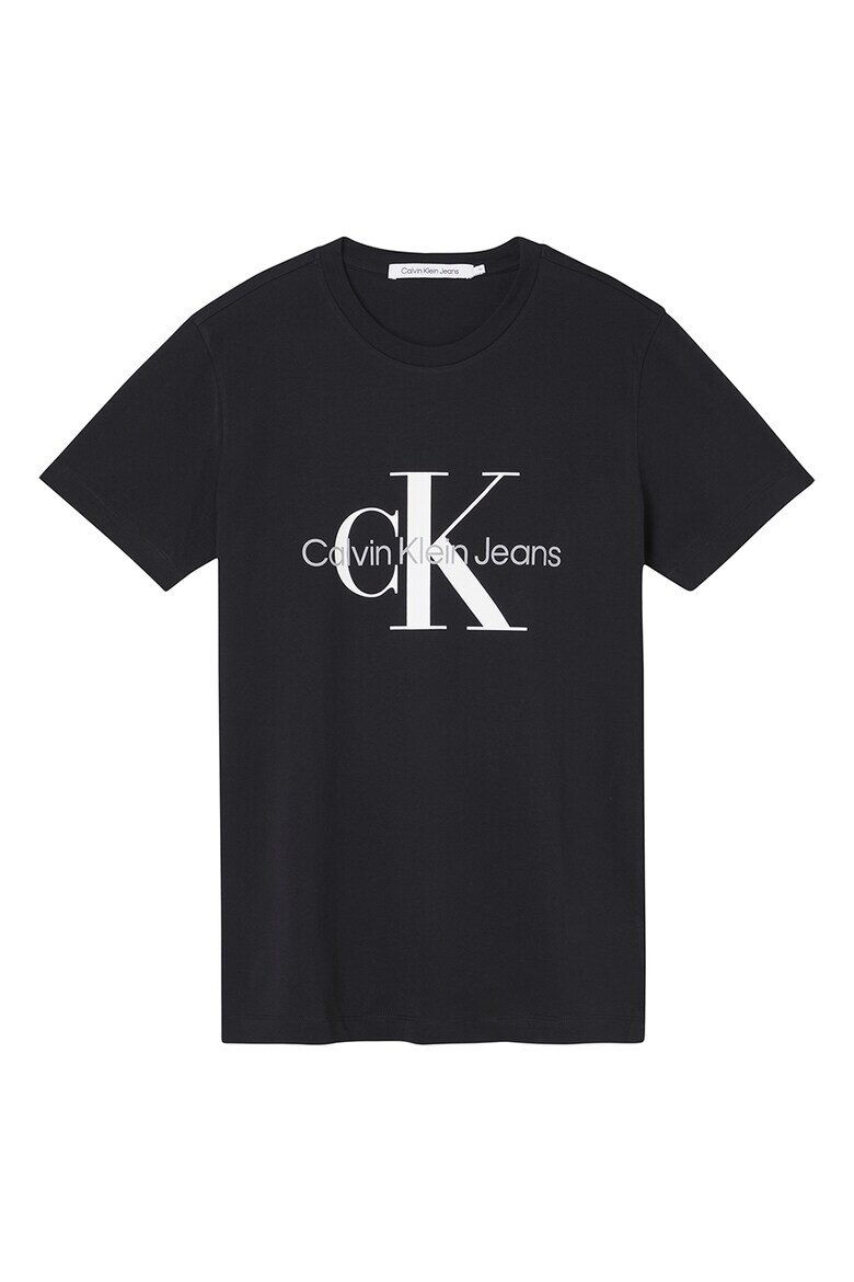 CALVIN KLEIN JEANS Мъжка тениска Тъмносин 28036 Избеляло черно/Мръснобял