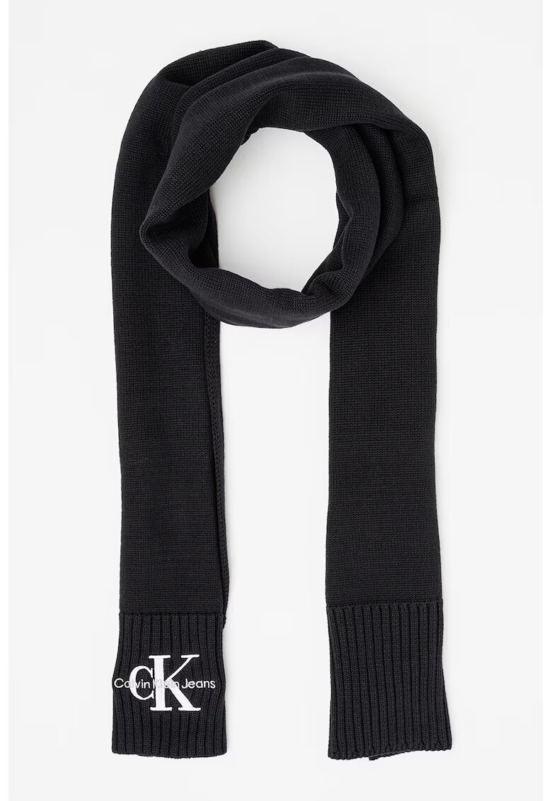 CALVIN KLEIN JEANS Памучен шал с лого