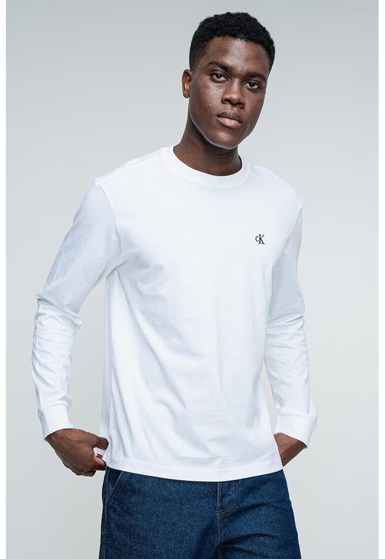 CALVIN KLEIN JEANS Памучна блуза с лого