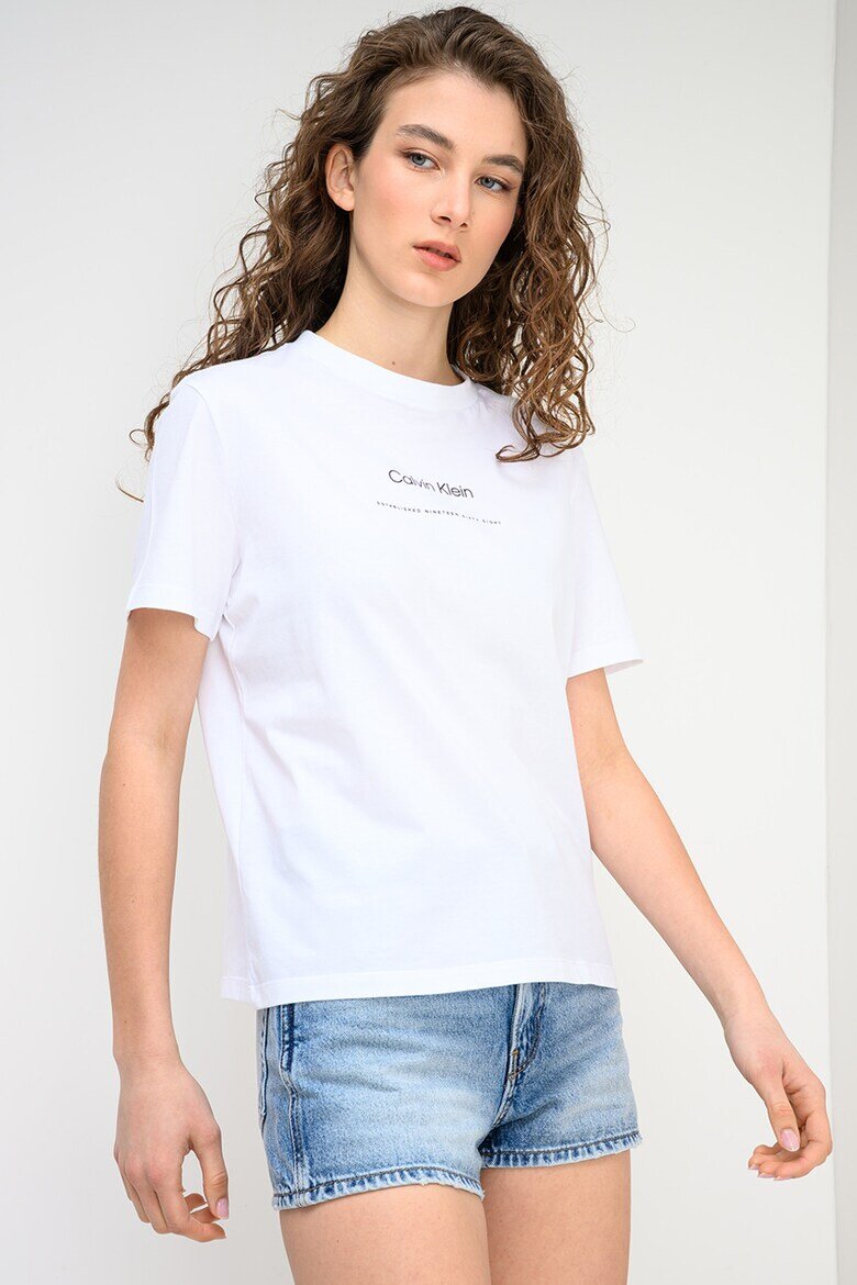 CALVIN KLEIN JEANS Памучна тениска Бял