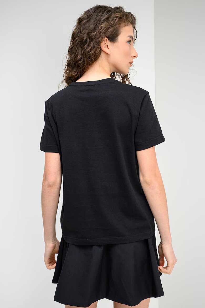 CALVIN KLEIN JEANS Памучна тениска с лого Черен