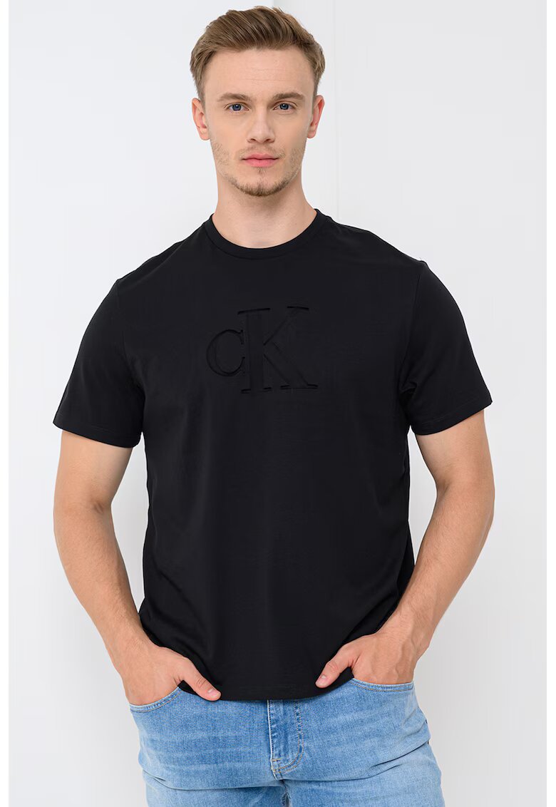 CALVIN KLEIN JEANS Памучна тениска с малко лого