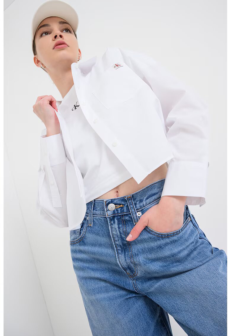 CALVIN KLEIN JEANS Риза с копчета и лого