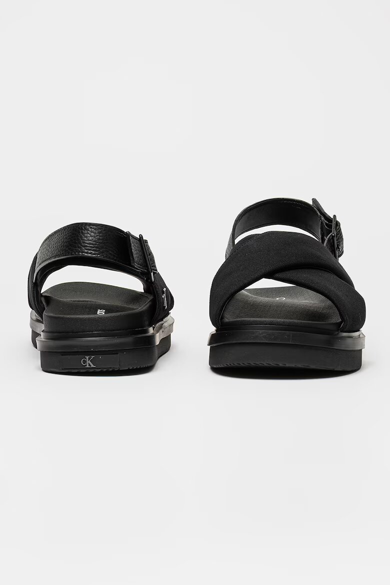 CALVIN KLEIN JEANS Сандали с лого Черен