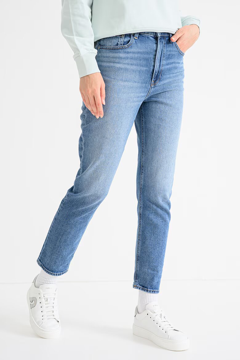 CALVIN KLEIN JEANS Скъсени дънки над глезена Светлосин