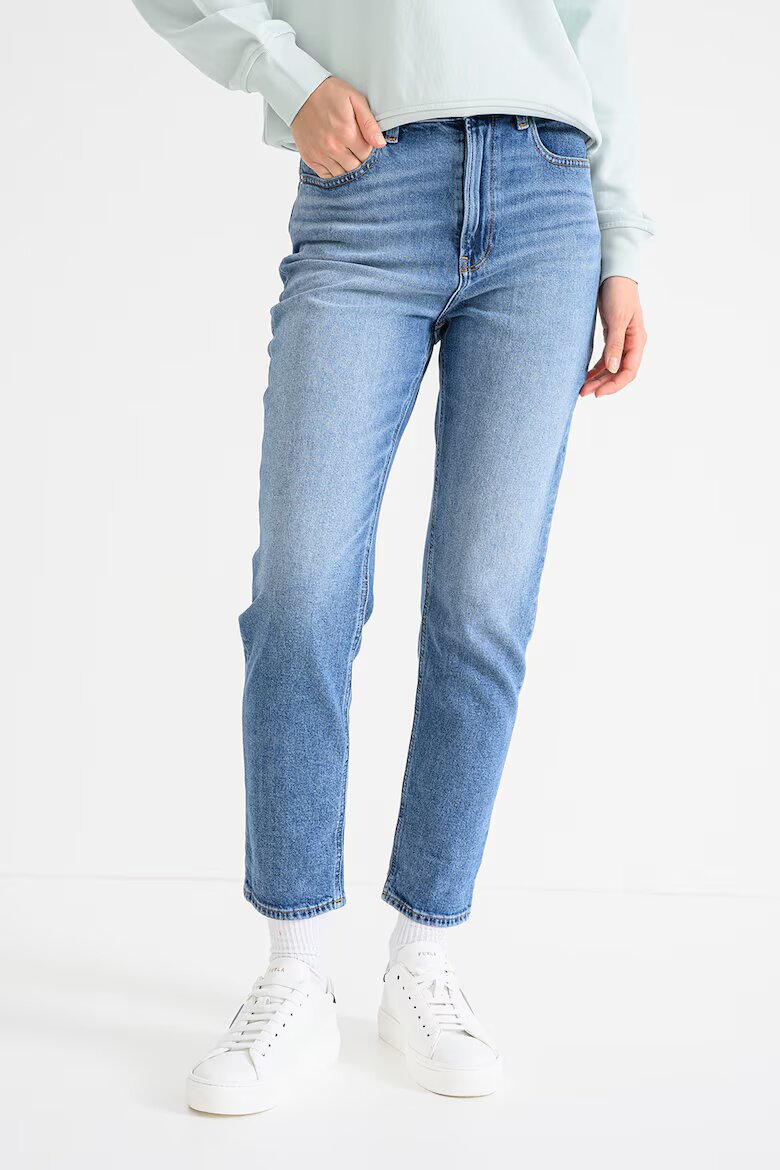 CALVIN KLEIN JEANS Скъсени дънки над глезена Светлосин