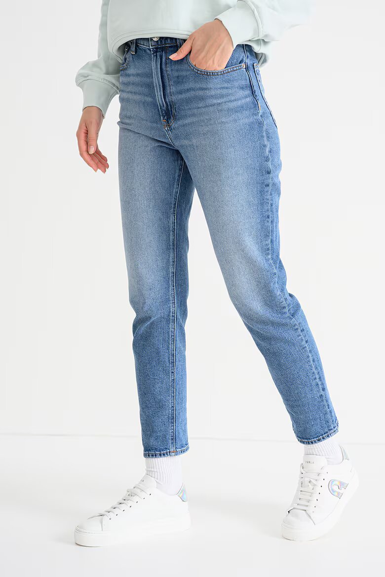 CALVIN KLEIN JEANS Скъсени дънки над глезена Светлосин