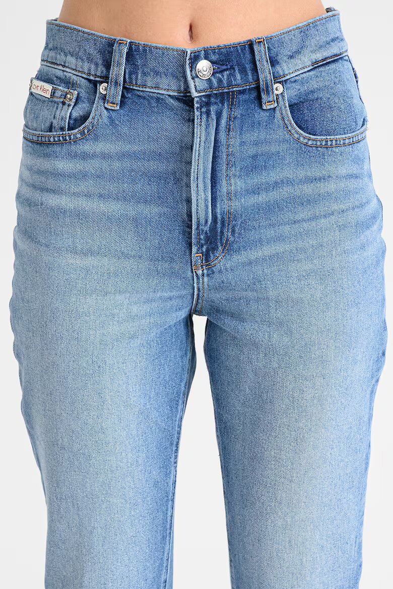 CALVIN KLEIN JEANS Скъсени дънки над глезена Светлосин