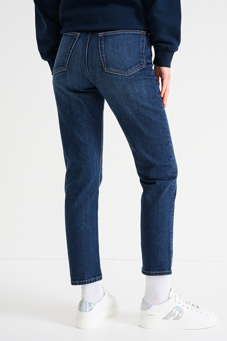 CALVIN KLEIN JEANS Скъсени прави дънки Тъмносин