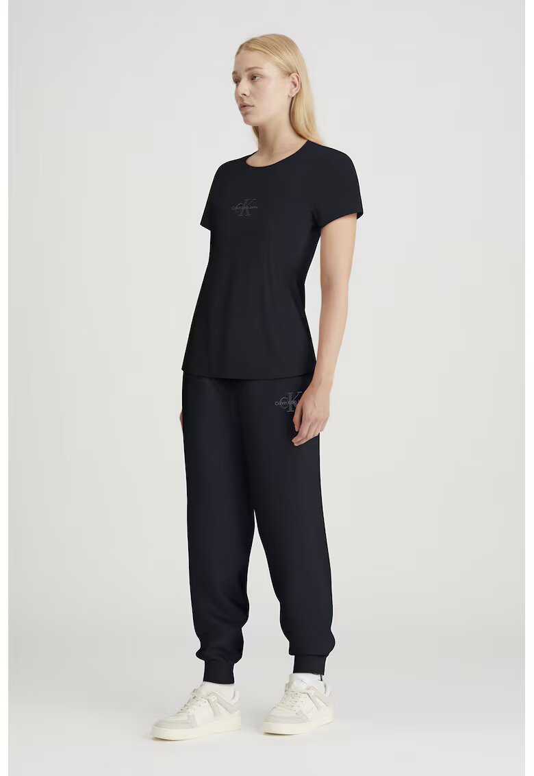 CALVIN KLEIN JEANS Спортен панталон с висока талия и лого