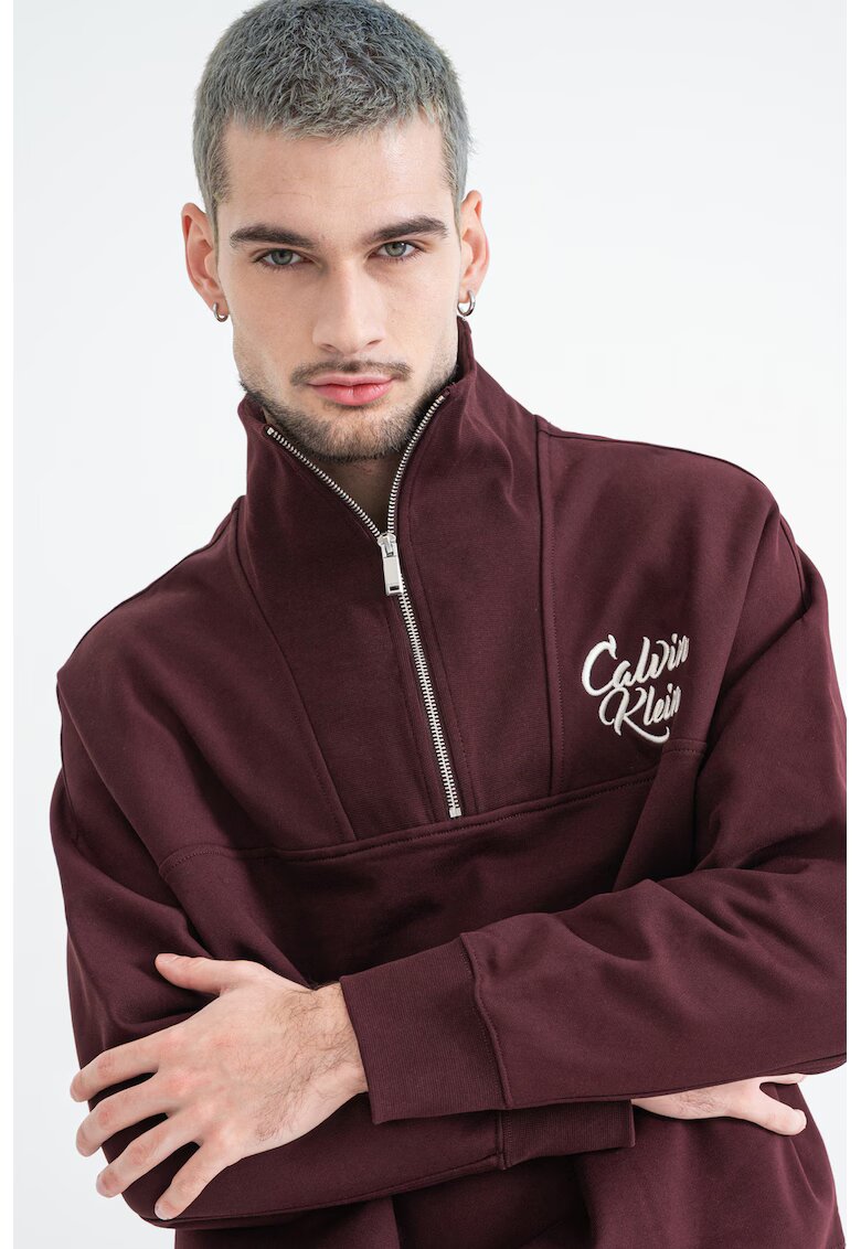 CALVIN KLEIN JEANS Суитшърт с къс цип