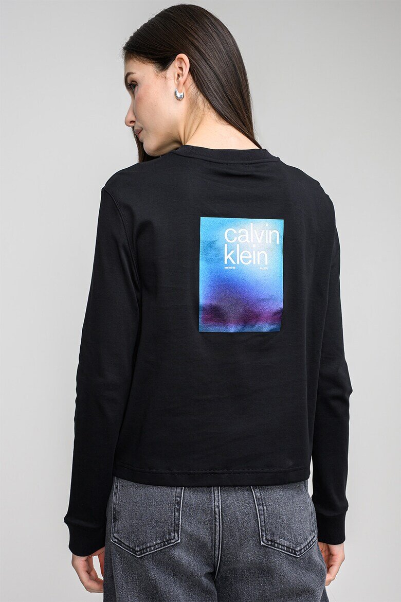 CALVIN KLEIN JEANS Суитшърт с лого Черен