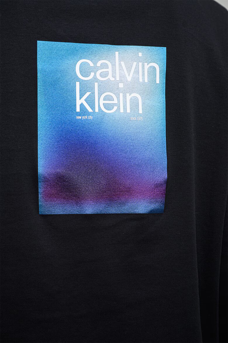 CALVIN KLEIN JEANS Суитшърт с лого Черен