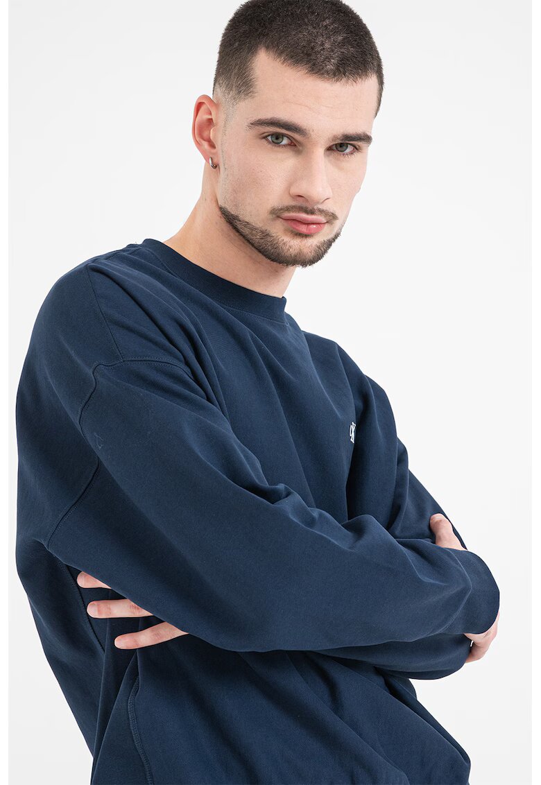 CALVIN KLEIN JEANS Суитшърт с памук - Ултрамарин синьо
