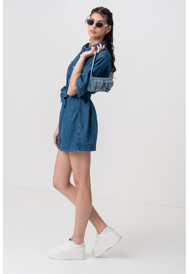 CALVIN KLEIN JEANS Свободна дънкова рокля-риза