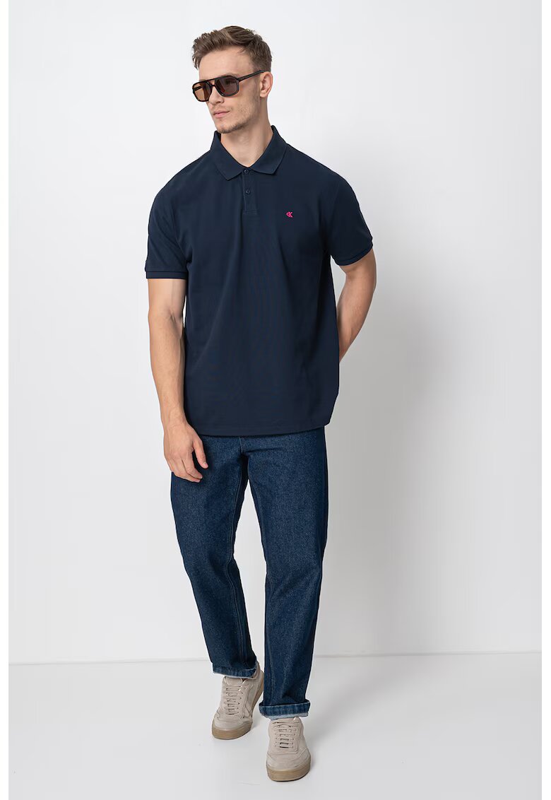 CALVIN KLEIN JEANS Тениска от памучно пике с яка
