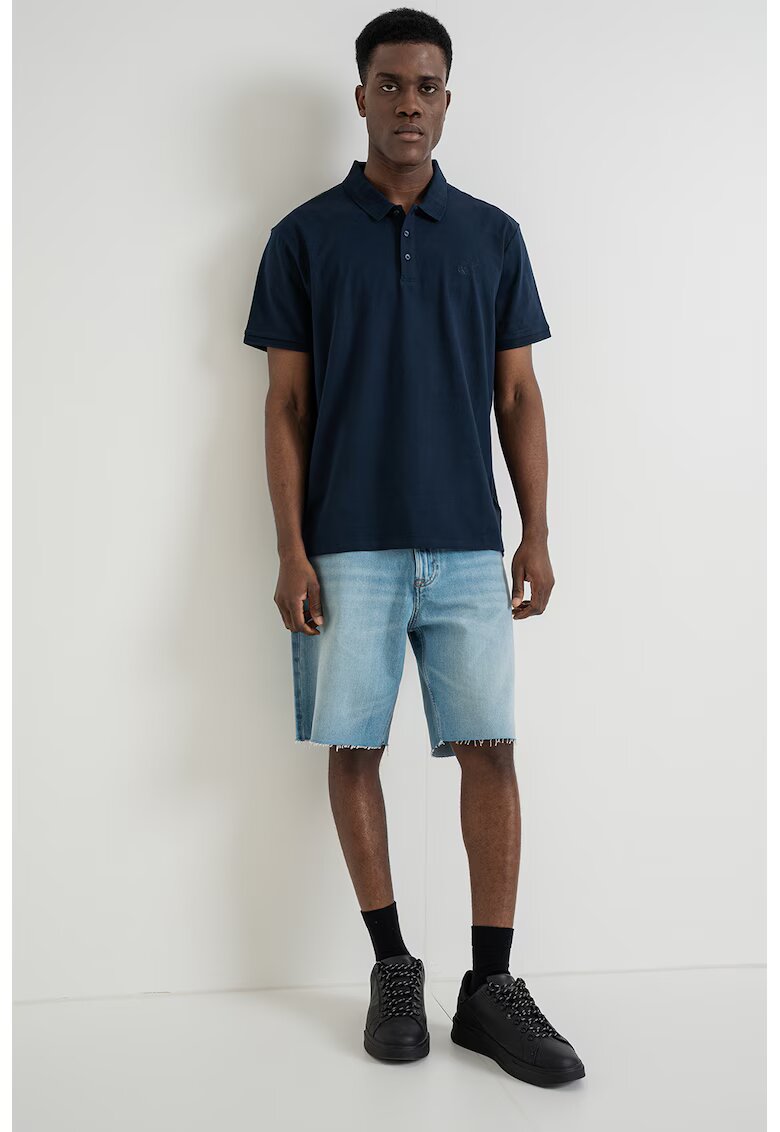 CALVIN KLEIN JEANS Тениска от памук с яка