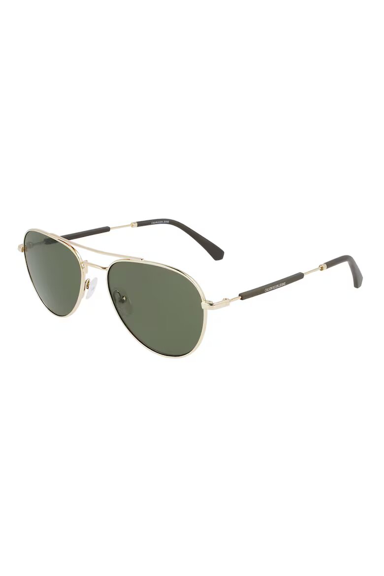 CALVIN KLEIN JEANS Унисекс слънчеви очила Aviator Златист / Черен