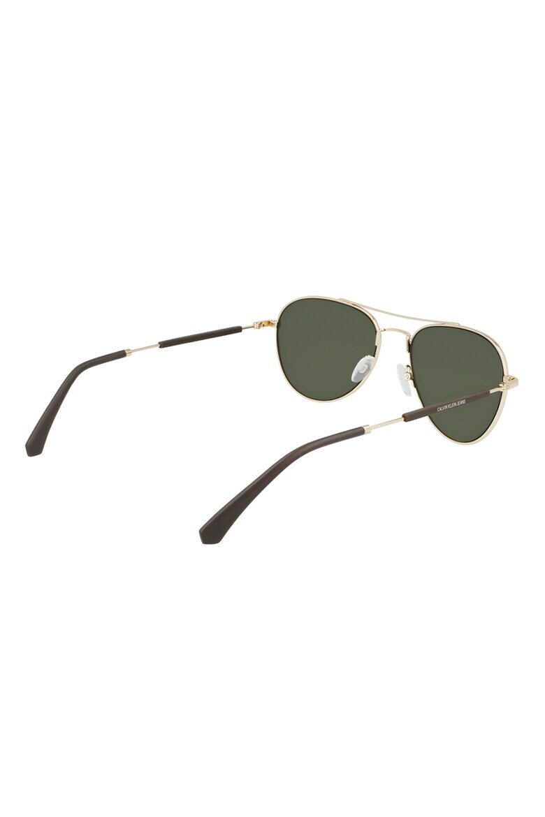 CALVIN KLEIN JEANS Унисекс слънчеви очила Aviator Златист / Черен