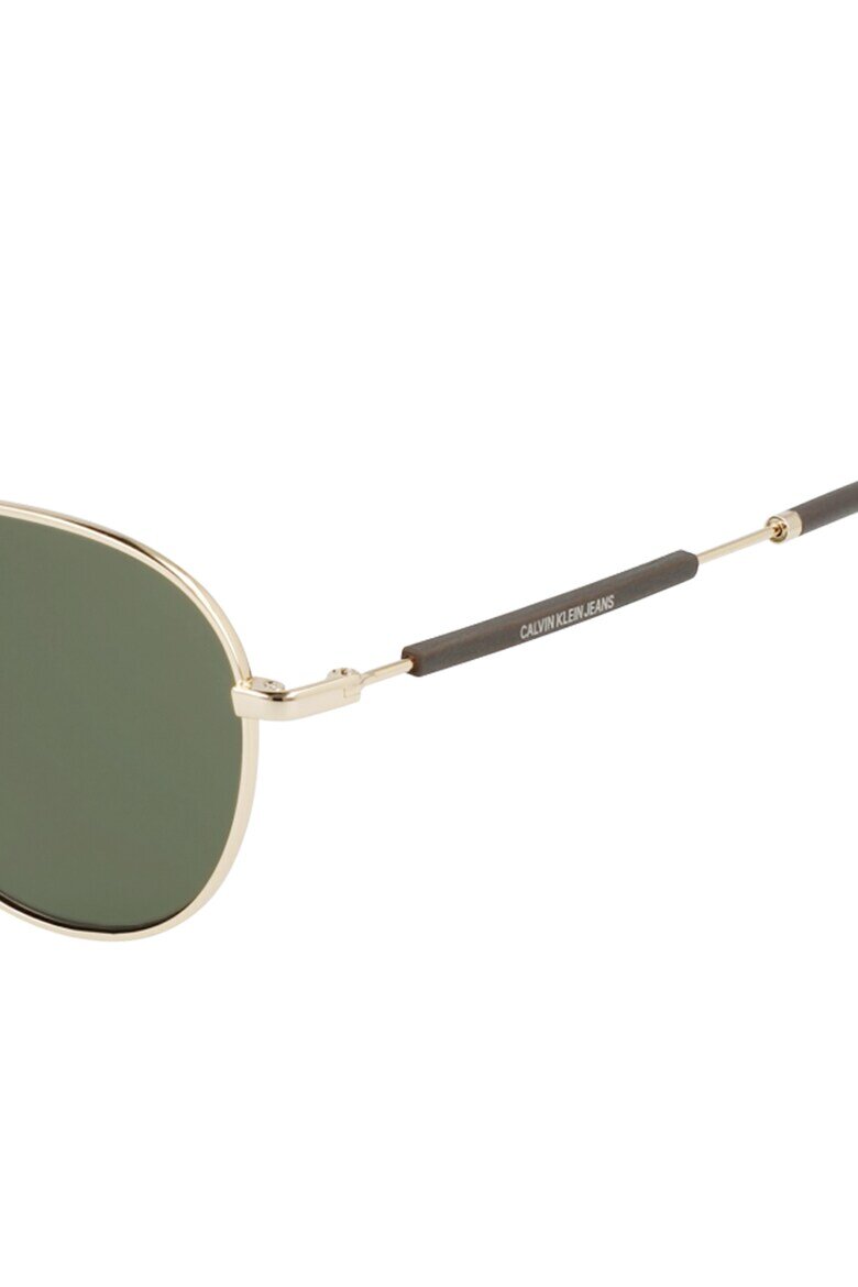 CALVIN KLEIN JEANS Унисекс слънчеви очила Aviator Златист / Черен