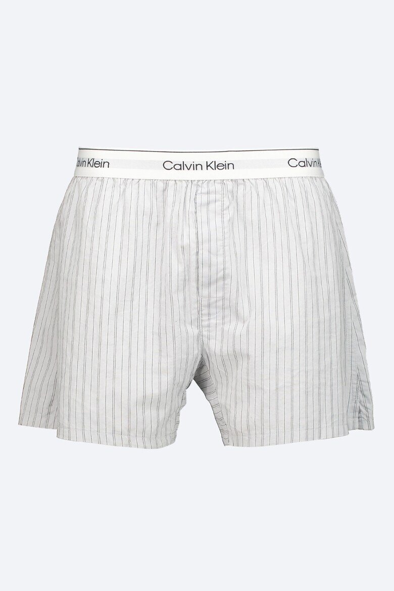 CALVIN KLEIN Къса памучна пижама Сив