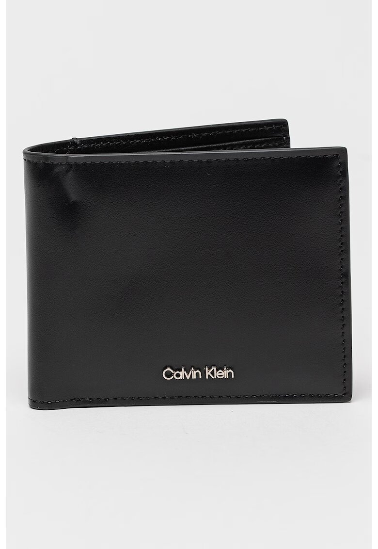 CALVIN KLEIN Кожен портфейл с двойно прегъване и калъф за карти