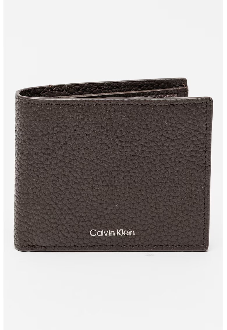 CALVIN KLEIN Кожен портфейл - Тъмнокафяв
