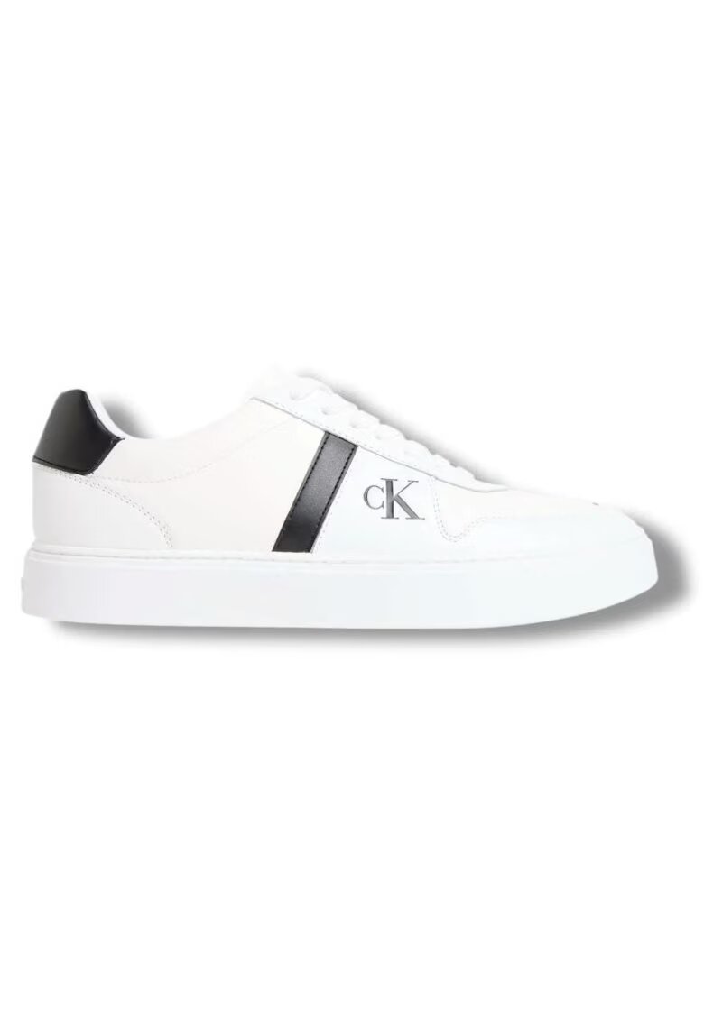 CALVIN KLEIN Кожени маратонки с лого