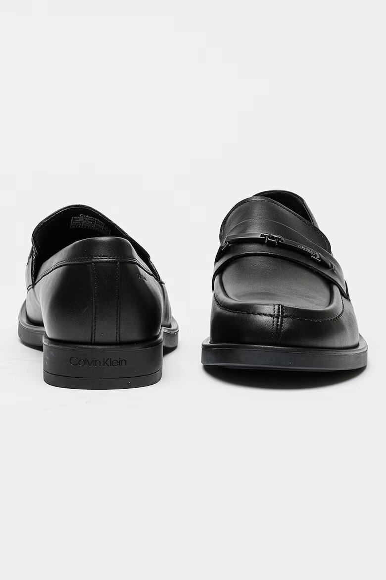 CALVIN KLEIN Кожени мокасини Flex Черен