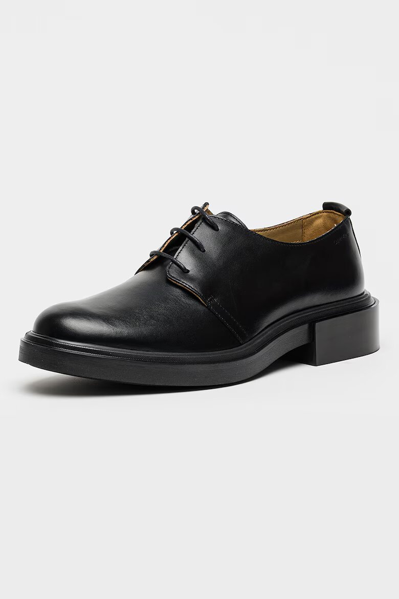 CALVIN KLEIN Кожени обувки Derby Черен