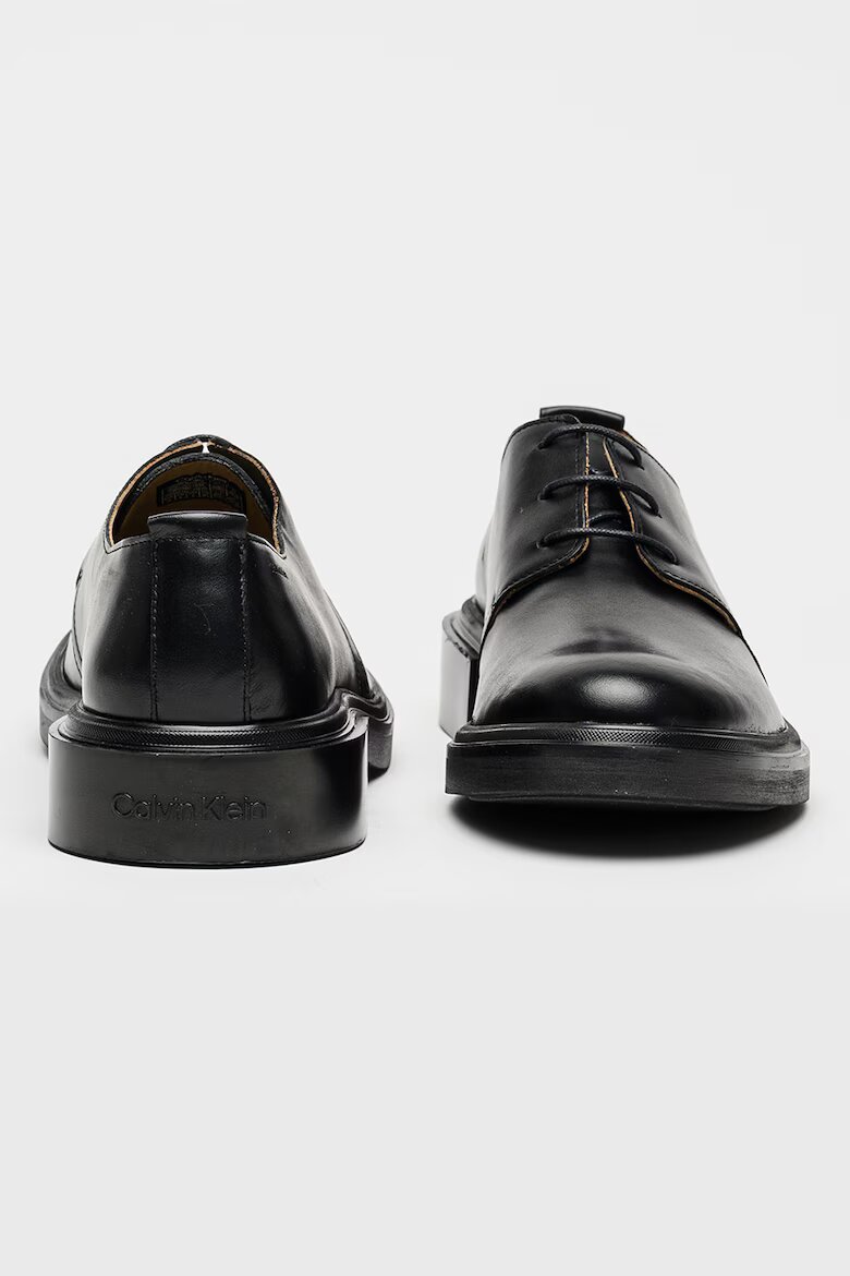 CALVIN KLEIN Кожени обувки Derby Черен
