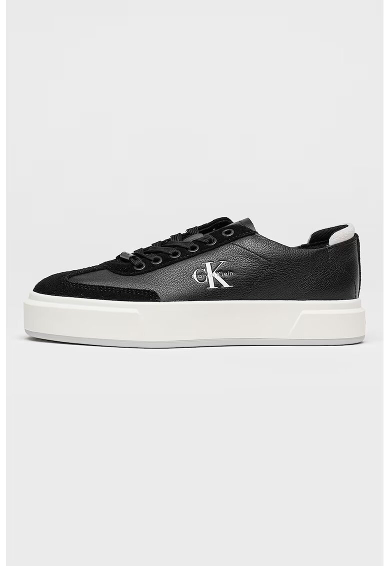 CALVIN KLEIN Кожени спортни обувки Basket Cups с лого
