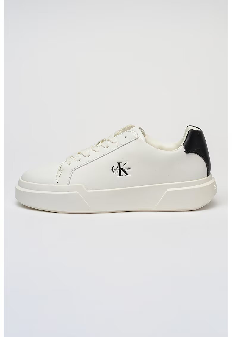 CALVIN KLEIN Масивни спортни обувки под глезена Cupsole - Черен/Бял