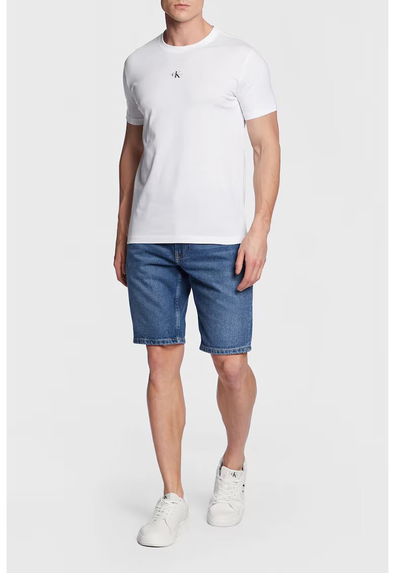 CALVIN KLEIN Мъжка тениска - Jeans - лого - памук - - XL