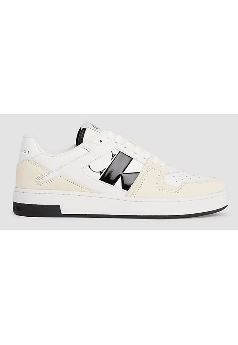 CALVIN KLEIN Мъжки спортни обувки Basket Cupsole Low Lth - YM0YM00933-01W - бели