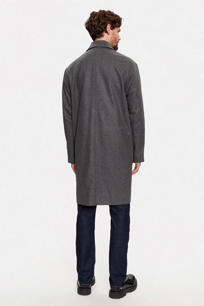 CALVIN KLEIN Палто от вълна K10K111745 Сив