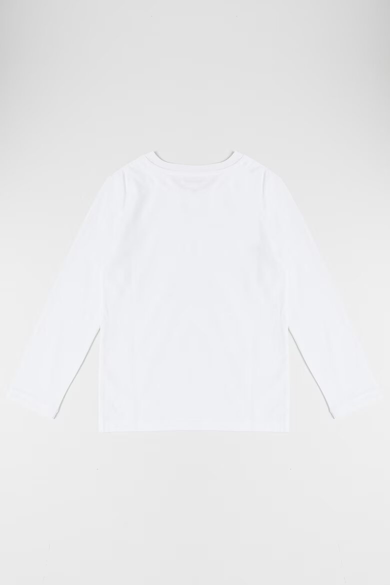 CALVIN KLEIN Памучна блуза с овално деколте - 2 броя Бял/Черен
