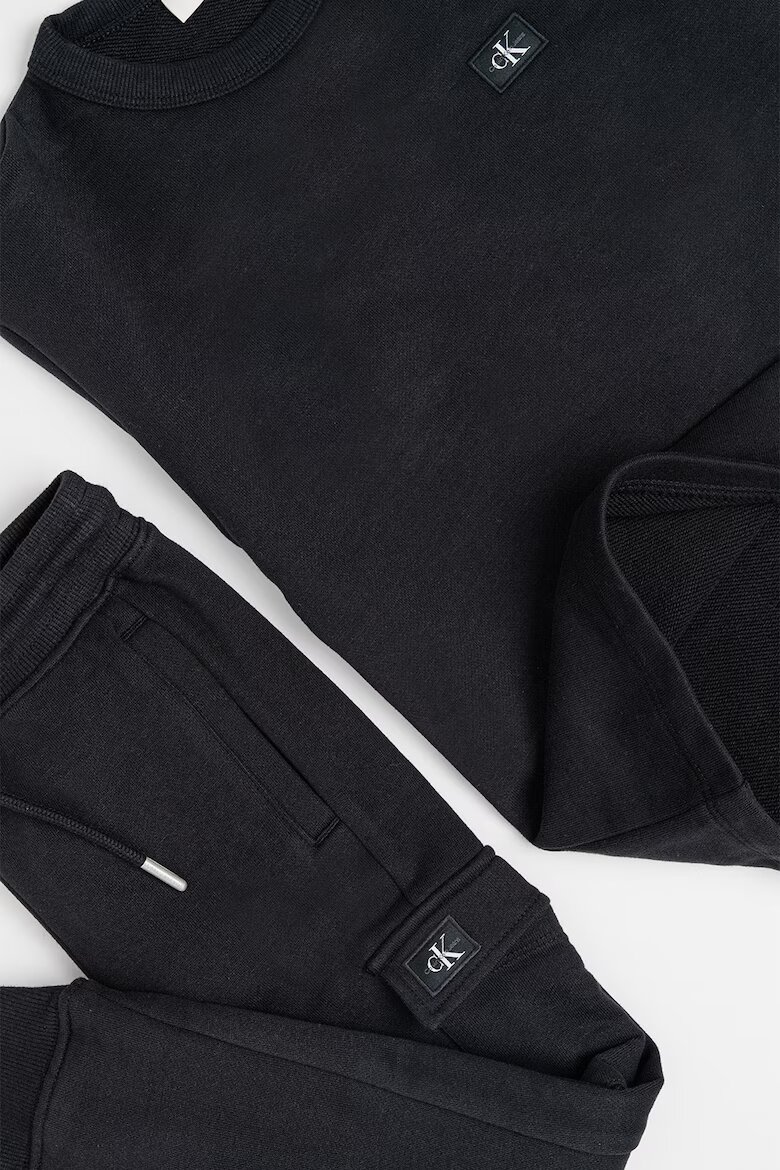 CALVIN KLEIN Памучна тениска и спортен панталон Черен