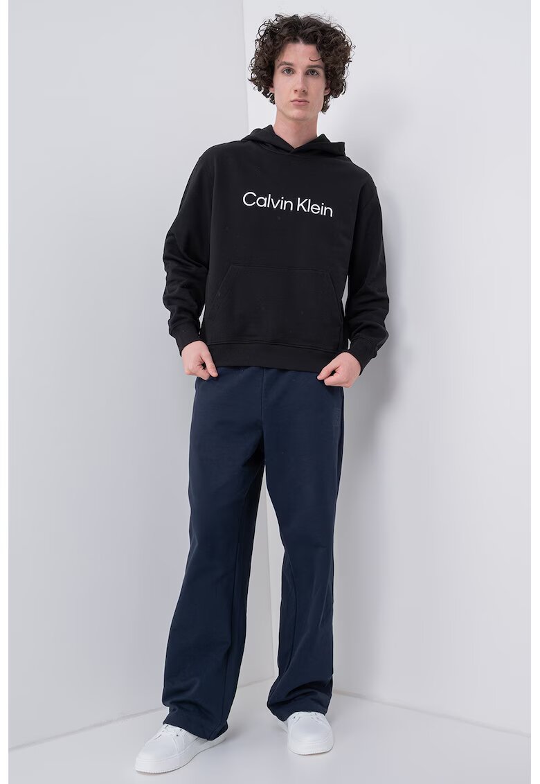 CALVIN KLEIN Памучно худи с джоб кенгуру