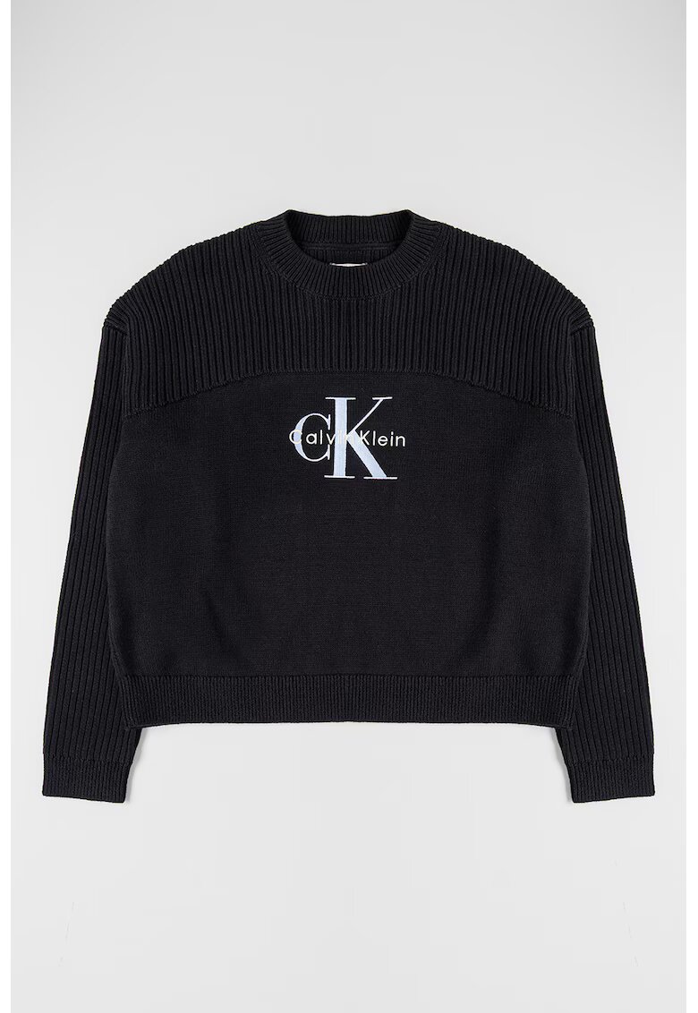 CALVIN KLEIN Пуловер с рипс