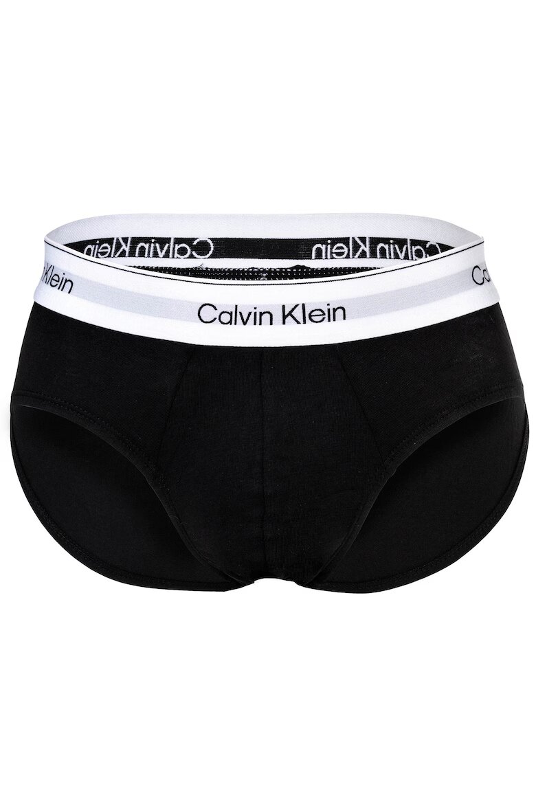 CALVIN KLEIN Слипове с лого - 3 чифта Бял/Черен