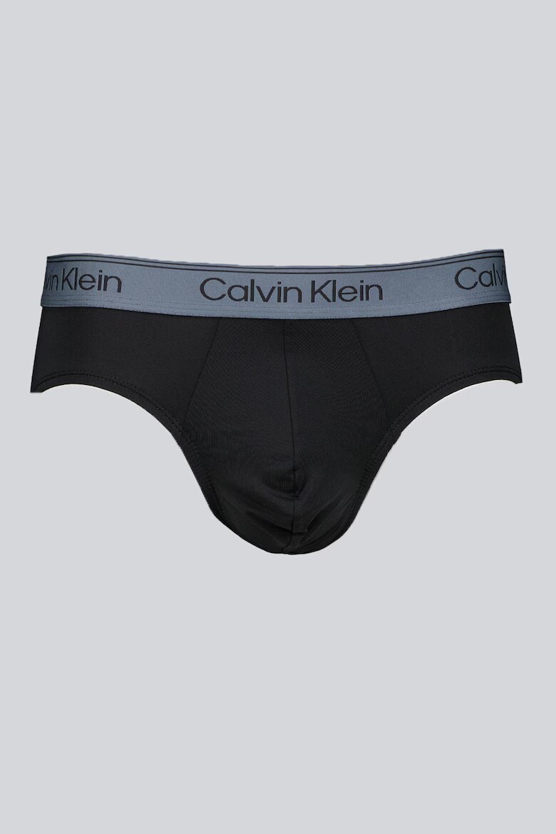 CALVIN KLEIN Слипове с лого 5 чифта Антрацитно черно