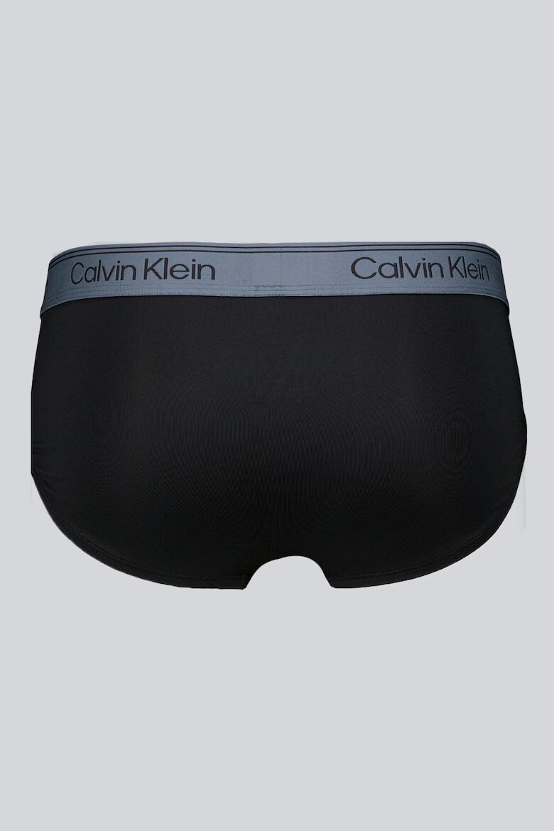 CALVIN KLEIN Слипове с лого 5 чифта Антрацитно черно